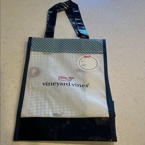 Vineyard Vines Navy and White Gift Bag